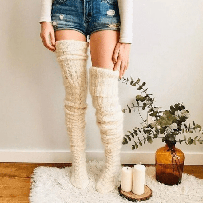 Alvobutik ™ | Lårhöga strumpor