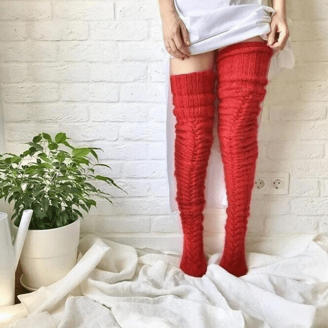 Alvobutik ™ | Lårhöga strumpor