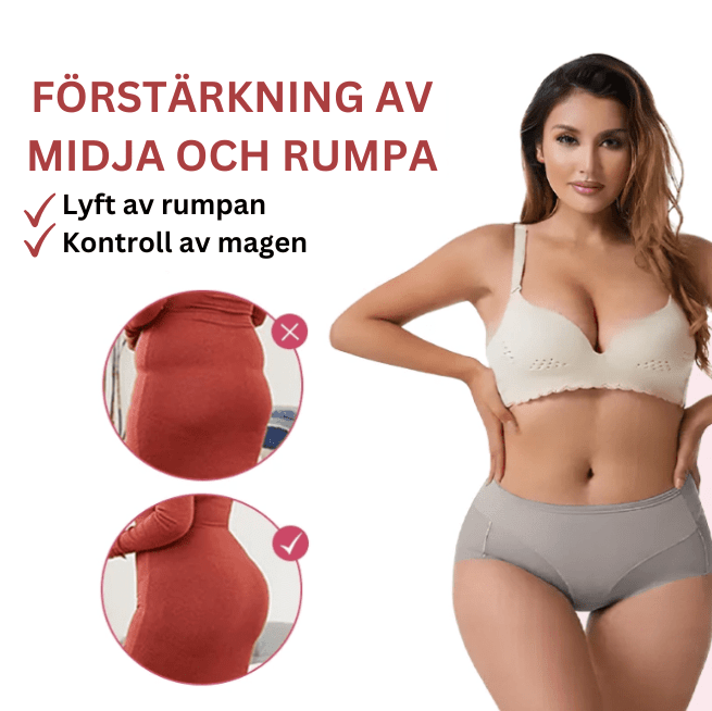 Alvobutik™ - Sömlösa formande trosor i issilke med hög midja