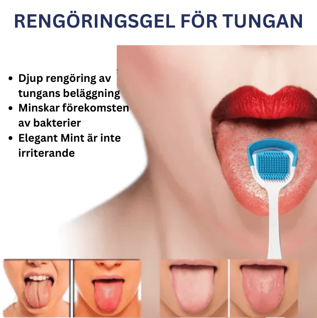 Alvobutik ™ - Set med gel för rengöring av tungan