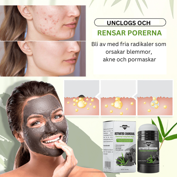 Aktivt kol rengörande och uppstramande mask stick™