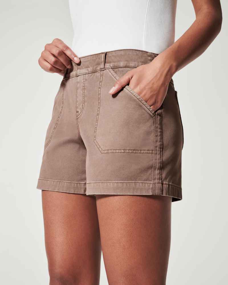 Alvobutik ™ - Stretchshorts i twill för kvinnor